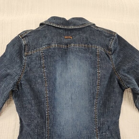 U.S. Polo Assn. Full Zip Stretch Denim Jumpsuit Women's 7/8 Long Sleeve EUC - Picture 16 of 16